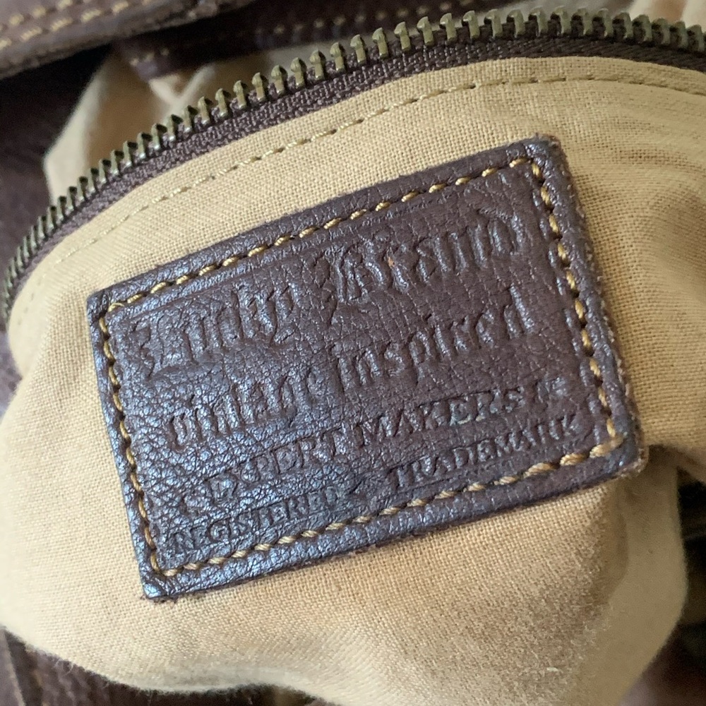 Lucky Brand •Vintage Inspired Brown Leather Bag - Picture 7 of 9